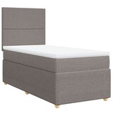thumbnail of vidaXL Boxspringbett mit Matratze Taupe 80x200 cm Stoff