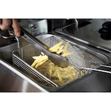thumbnail of Profi- friteuse HDF2128, roestvrij staal/kunststof, 39 x 55 x 55.8 cm, inhoud: 8+8 L, vermogen: 2 x 3250 W, afneembare mandgreep, zilver