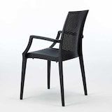 thumbnail of Tavolino Quadrato Nero 90x90 cm con 4 Sedie Colorate Bistrot Arm Passion - Nero-S7090SETA4PBIY