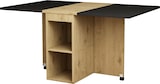 thumbnail of Essgruppe Esstischset mit 4 Stühlen klappbar ausziehbar Weiß+Schwarz 120x80x75 cm, platzsparend, multifunktional für Essen und Homeoffice