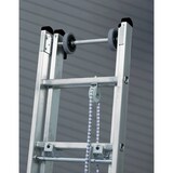thumbnail of PROREGAL Sprossen-Seilzugleiter 3-teilig mit Standard-Traverse 3x18 Sprossen