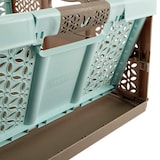thumbnail of Keeeper - Set aus 2 robusten Klappboxen Polypropylen 32L Blau/Braun 48x34,5x23,5 cm - Kollektion Lea