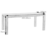 thumbnail of KAWOLA Esstisch LIAN Ausziehbar Eiche massiv (L/B/H) 180-230x90x76cm