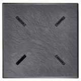 thumbnail of Vierkante verstelbare tuintafel (60x60 cm) donkergrijs leisteen - Oviala