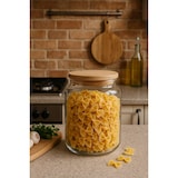 thumbnail of Tarro de cristal con tapa de madera 2,4 L - Ideal para guardar alimentos e ingredientes en la cocina - Transparente