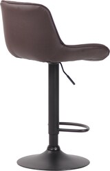 thumbnail of CHEFGASTRO Barhocker SAHARA Kunstleder Schwarz HxBxT 86x50x50cm Kunstleder Braun Barstuhl