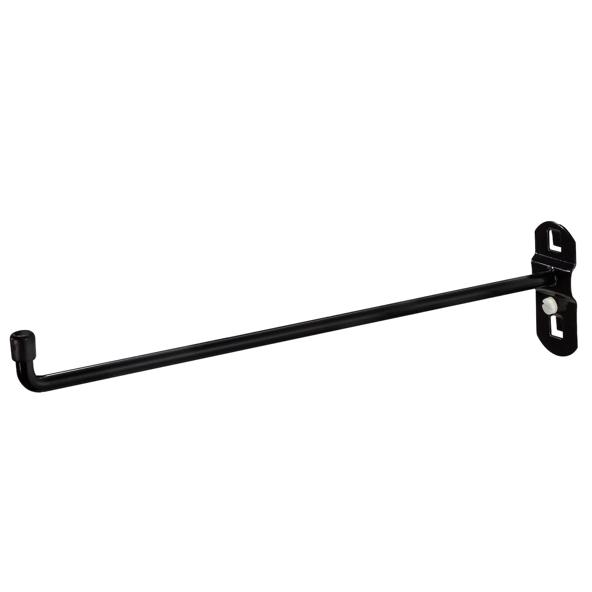 PROREGAL Werkzeughalter mit senkrechtem Hakenende für Lochplatte | 15cm | Tiefschwarz