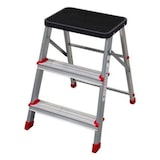 thumbnail of NAKLOE - Escalera 3 peldaños - Escalera 3 peldaños plegable - escalera aluminio - escalera plegable antideslizante - Duradera - escalera multiusos