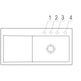 thumbnail of Villeroy&Boch Rechteckiges Spülbecken, Küchenspüle Subway Style 60 Ivory CeramicPlus 1000x510mm, Unterschrankbreite 60 cm