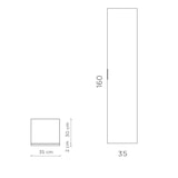 thumbnail of AQA Design Colonna da bagno in MDF SOLMIRA rovere rio L.35 P.32 H.160 MPSO491-RR