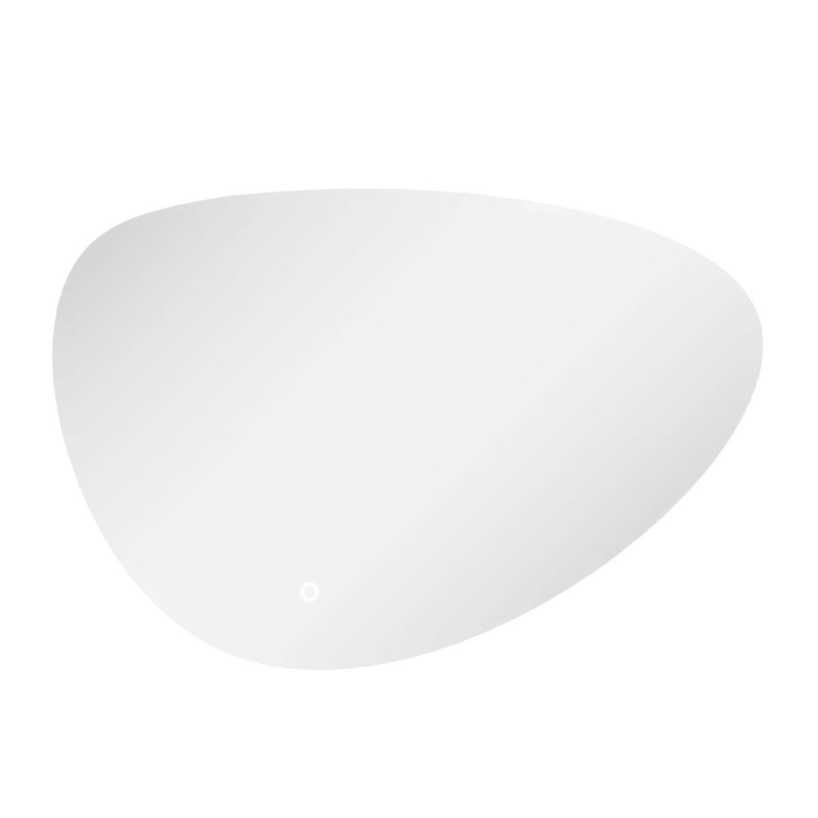 Mirlux Badkamerspiegel met LED Verlichting & Verwarming – Wandspiegel Asymmetrisch – Anti Condens Douchespiegel - Frameloos - 90x60CM