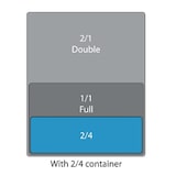 thumbnail of Olympia Whiteware Schale GN2/4 3cm tief