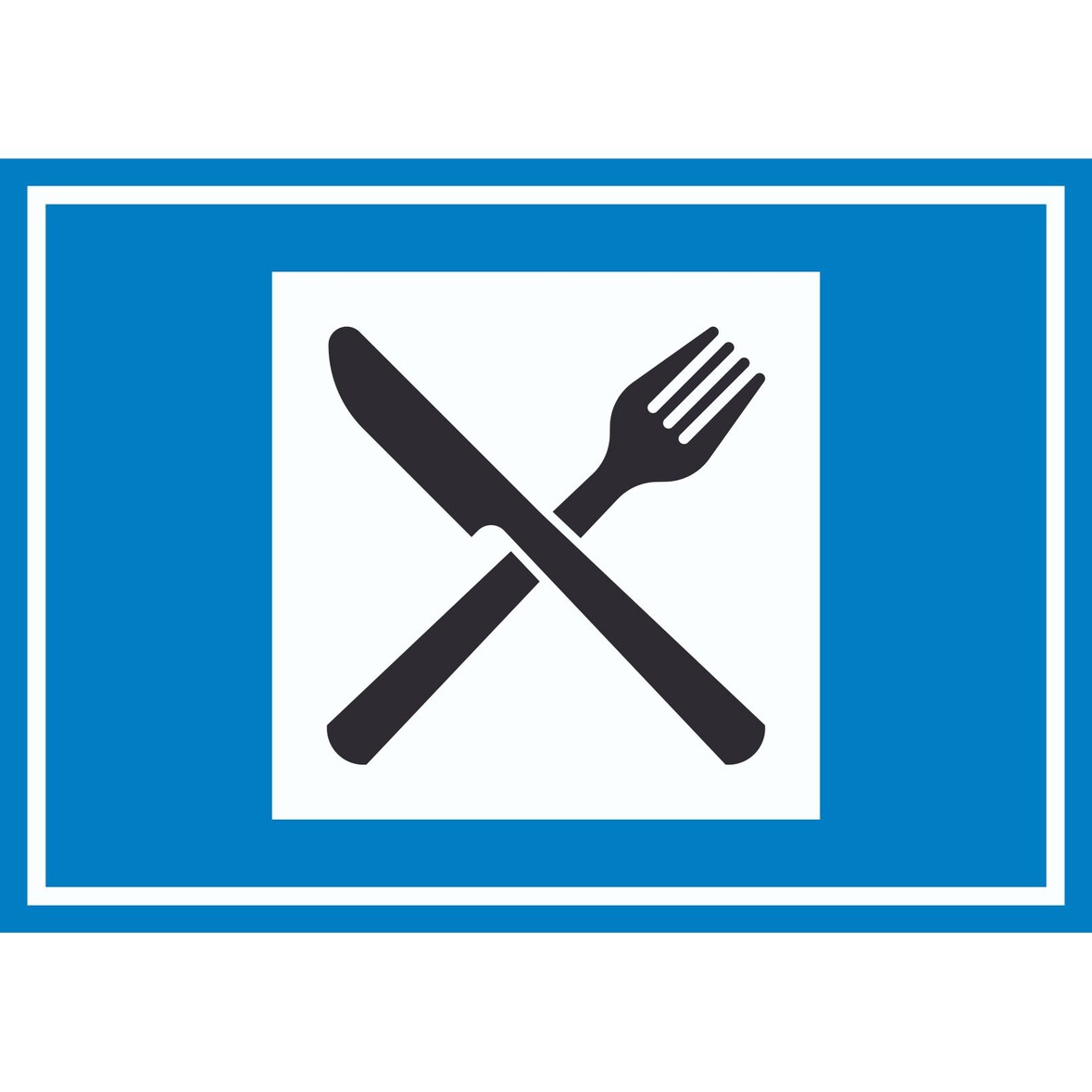 Autobahngasthaus Symbol Schild A2 (420x594mm)
