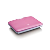 thumbnail of LENCO DVP-910 9- DVD-Player + USB & KfZ-Halterung, pink/weiß.