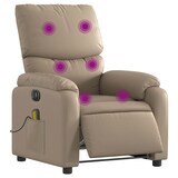 thumbnail of vidaXL Massagesessel Elektrisch Cappuccino-Braun Kunstleder