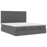 thumbnail of vidaXL Ottoman-Bett mit Matratzen Dunkelgrau 200x200 cm Stoff