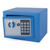 thumbnail of Tresor Blau 23x17x17cm mit elektronischem  Zahlenschloß für  Tisch/Wandmontage