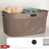 thumbnail of Curver Pack Colada Cesto 45L + Cesta con tapa 55L marrón