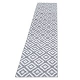 thumbnail of Teppich Waschbar Geo-Muster Modern Strapazierfähig Esszimmer Flur Läufer Grau 80x300 cm OEKO-TEX Schadstoffgeprüft – INN von Kadima Design