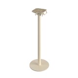 thumbnail of Urban mange-debout avec piètement sable + plateau HPL aspect bois HPL Ø70 cm - Veba - Bois Foncé - l0- L- P- h