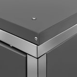 thumbnail of vidaXL Mülltonnenbox für 1 Tonne 69x77,5x112,5 cm Edelstahl