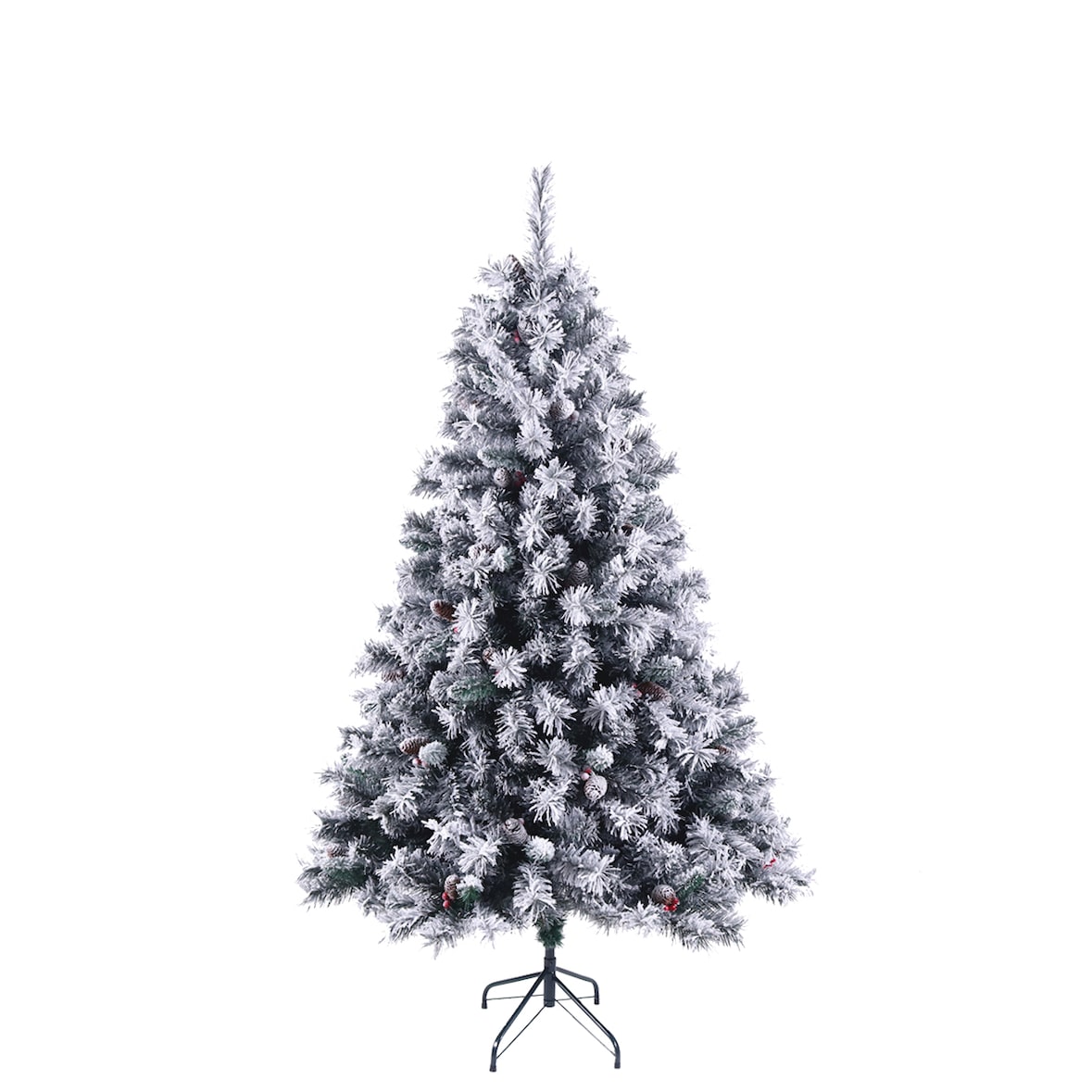 SVITA künstlicher Weihnachtsbaum Schnee Deko Tannenbaum Kunstbaum PVC 180 cm