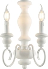 thumbnail of Cascina - Wandleuchte aus Holz und weiß lackiertem Eisen im Shabby-Look, 2 Lichter .25 - P.18 - BL265-AP2-BCO