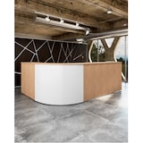 thumbnail of Balcão Busy L com estrutura metálica e estrutura faia Officeplan