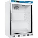 thumbnail of Lagerkühlschrank mit Glastür - weiß Modell HK 200 GD, Maße: B 600 x T 585 x H 850