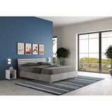 thumbnail of Letto matrimoniale senza rete 160x200 testata inclinata con doghe cemento Ankel