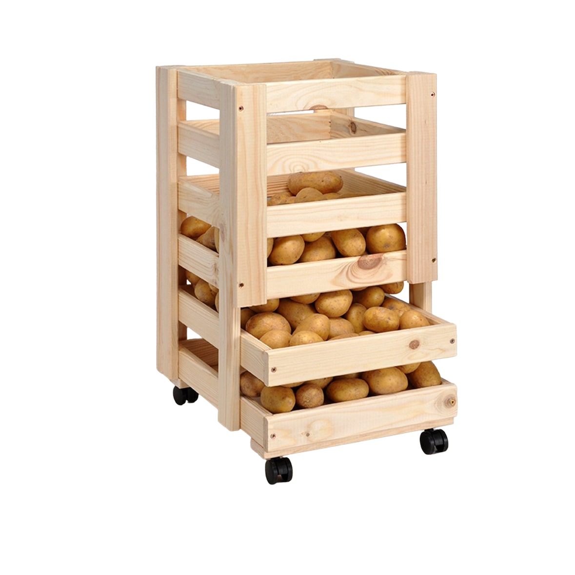 Holz Vorratskiste für Obst & Kartoffeln