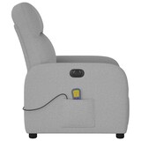 thumbnail of vidaXL Massagesessel Elektrisch Wolkengrau Stoff