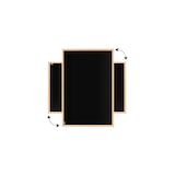 thumbnail of ALLboards Lavagna magnetica nera 80x50 cm cornice in legno