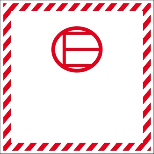 Aufkleber I Verpackungskennzeichen Freigestellte Mengen, Haftpapier, permanent, 100x100mm, 1000/Rolle, IMDG-Code, ADR, IATA