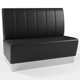 thumbnail of Gastro Sitzbank Berlin | Edelstahl | gestreift | 120 cm breit | schwarz | Bistro Sitzbank | Dinerbank