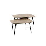 thumbnail of KAWOLA Couchtisch LAUCA Set 2-tlg. Metall bronze viereckig