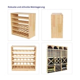 thumbnail of PROREGAL Modulares Weinregal VINCELLAR MOD | HxBxT 60x60x30cm | Standard Modul für 30 Flaschen | Massives Kiefernholz | Natur | Flaschenregal