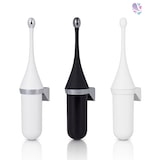 thumbnail of *SALE* Toilettenbürste Designer Blanc, Wandmontage, hängend, geschlossen, verschiedene Designs : Farbe - Schwarz (mit verchromten Elementen)