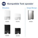 thumbnail of Tork Xpress compressed soft multifold papieren handdoekjes Wit H2, Advanced, 2-laags, M-vouw, absorberend, 6 × 200 tissues, 600454