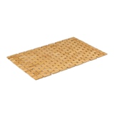 thumbnail of Relaxdays Badvorleger Bambus, 60x40 cm, rutschfester Duschvorleger, zusammenrollbare Badematte, Bambusmatte Bad, natur