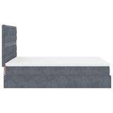 thumbnail of vidaXL Ottoman-Bett mit Matratzen & LEDs Dunkelgrau 140x190 cm Samt