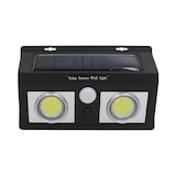 thumbnail of Aplique solar de parede LED 2 luzes com crepúsculo e sensor de movimento preto 7500K 20000H 7hSevenOn