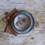 thumbnail of OGO Living Assiette coupe aronal bleu en grès 20 cm