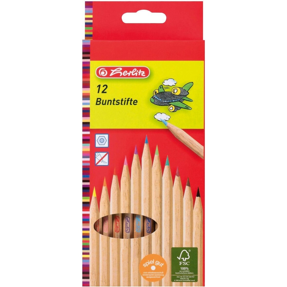 Buntstifte natur VE=12 Stück