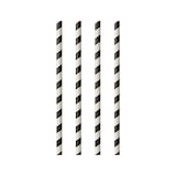thumbnail of PAPSTAR 1000 Trinkhalme, Papier Ø 6 mm · 20 cm schwarz/weiss "Stripes"