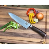 thumbnail of Zayiko Kurumi Damast Chef Messer I 20 cm Klinge I Nussbaumgriff I Holzbox