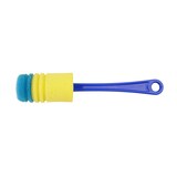 thumbnail of Cepillo limpia botellas 31cm color azul/amarillo fackelmann