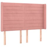 thumbnail of vidaXL Boxspringbett mit Matratze & LED Rosa 140x190 cm Samt