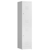 thumbnail of ClassiX Garderobenschrank, 1 Abteil doppelstöckig, 1800 x 415 x 500 mm, signalweiß