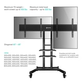 thumbnail of ONKRON Adaptador doble VESA para montar dos pantallas, carga máx 2x45,5 kg, negro, ADV-1881